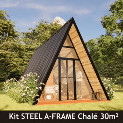 Home 16 Kit Chale Pre Fabricado Steel Frame Planta 30M2