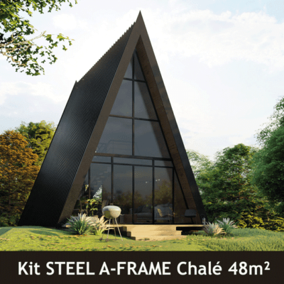 Home 25 Chalé Suíço Em Metal E Madeira De Lei - Colônia Witmarsum De 48M² - Chave Na Porta