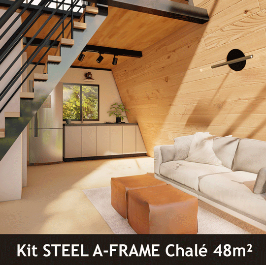 Cozinha Americana Projetada Chale Aframe Casapinus 48M2