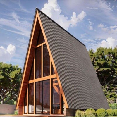 Home 8 Chale De Madeira Kit Montagem Facil A Frame De Madeira Casapinus