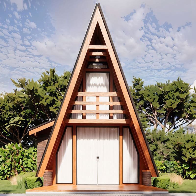 Chale Triangular De Vidro Com Mezanino E Sacada Pousada Casapinus