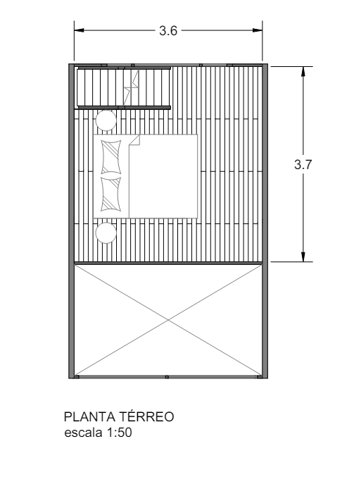 Chalé Suíço em Metal e Madeira de Lei 48m² - Joinville - Chave na Porta 5 Projeto Aframe Gold Suico Planta Mezanino De Madeira