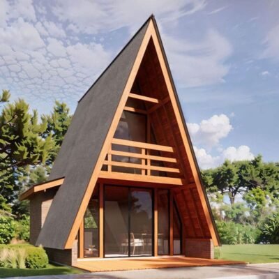 Home 9 Chalé Suíço 61M² Em Madeira A-Frame - Chave Na Porta Curitiba