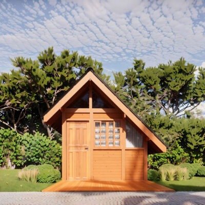 Home 1 Chalé Pré Fabricado De Madeira Alpino 24M² Pousada Chave Na Porta Itajaí