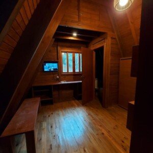 Chalé Suíço 52m² em Madeira A-FRAME - Chave na porta Urubici 16